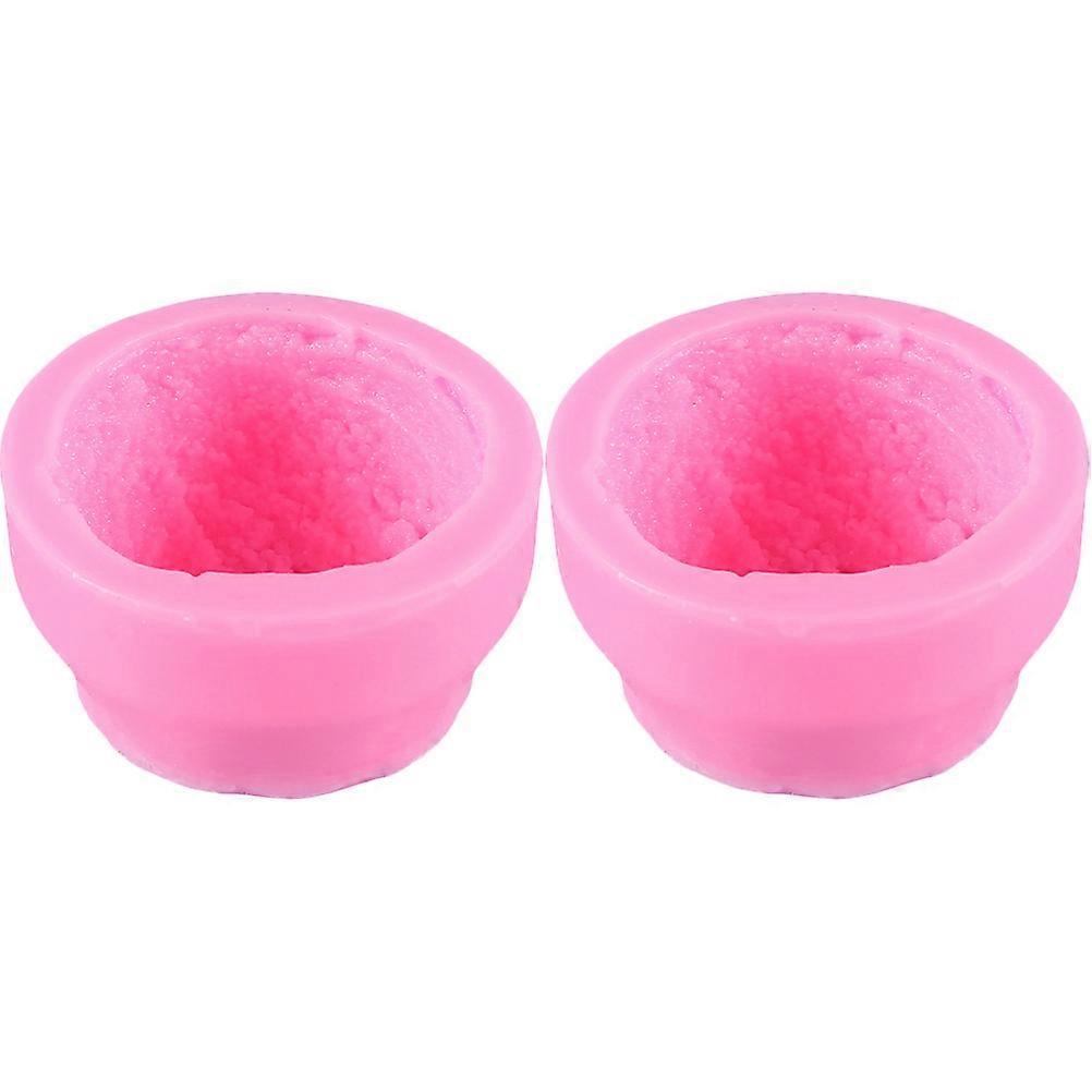 Pink Silicone Ice Cream Cake Mold for DIY Fondant Use 10Pcs Set