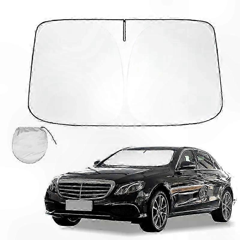 Adjustable UV Protection Sun Visor for E Class W213 W211 W212 W214 (2006-2024) - Folding Windshield Shade Protector