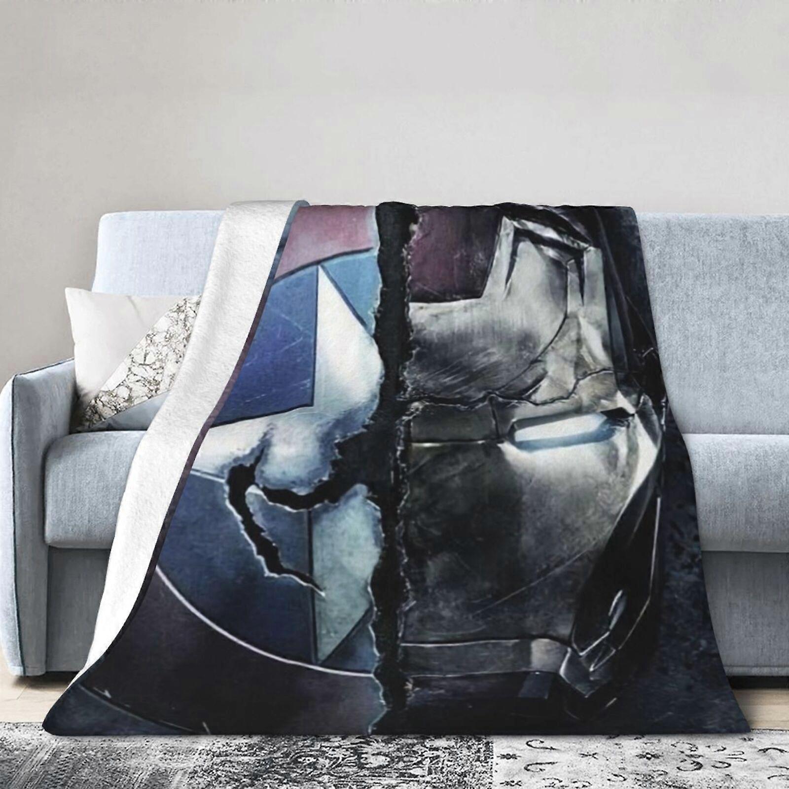 Iron Man Hotel Blanket, Anime Blanket For Bed, Sofa Blanket, Ultra Soft Fleece Blanket For Bedroom Living Room, 60 X 50 Inches