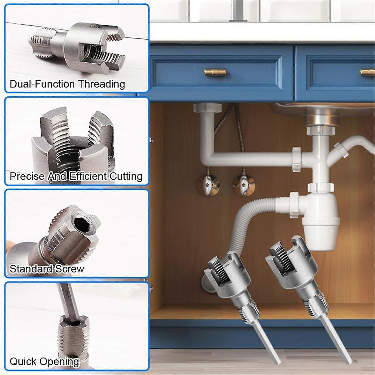 Integrated Internal External Pipe Threading Tool,Pipe Thread Cutting Tool for Plastic PPR Pipe Tap D