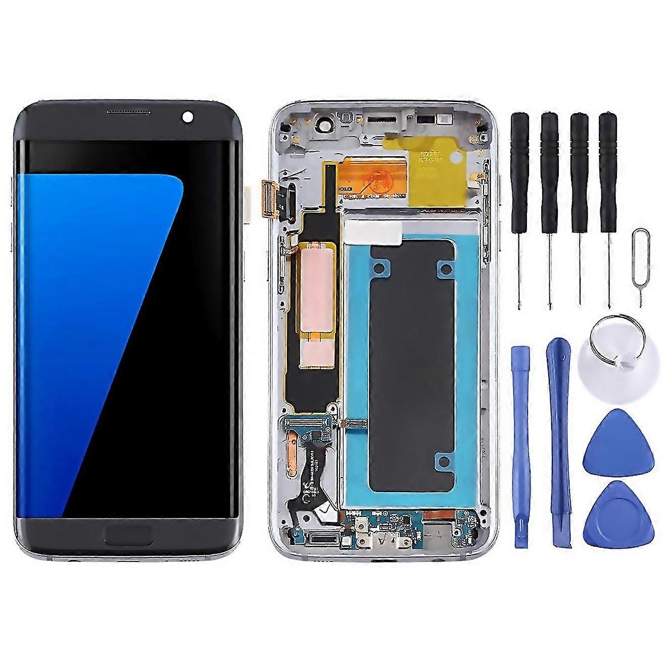 For Oled Lcd Screen For Samsung Galaxy S7 Edge Smg935f Digitizer Full Assembly With Frame