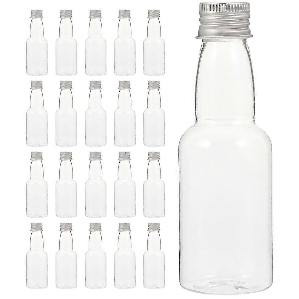 Storage Bottles For Liquids Juice Bottles Parties Transparent 50ml Portable 25Pcs
