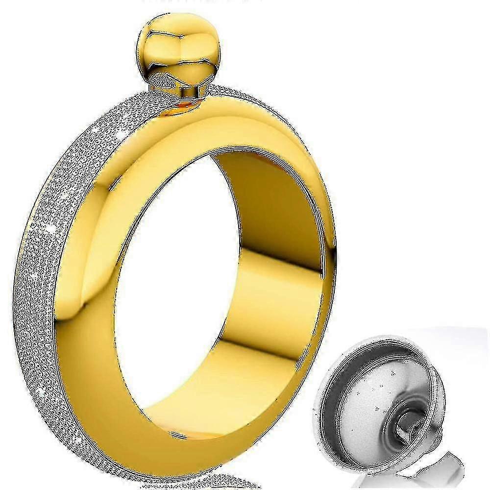 Bangle Flask 304 Acier inoxydable avec fait à la main, entonnoir dans la boîte cadeau