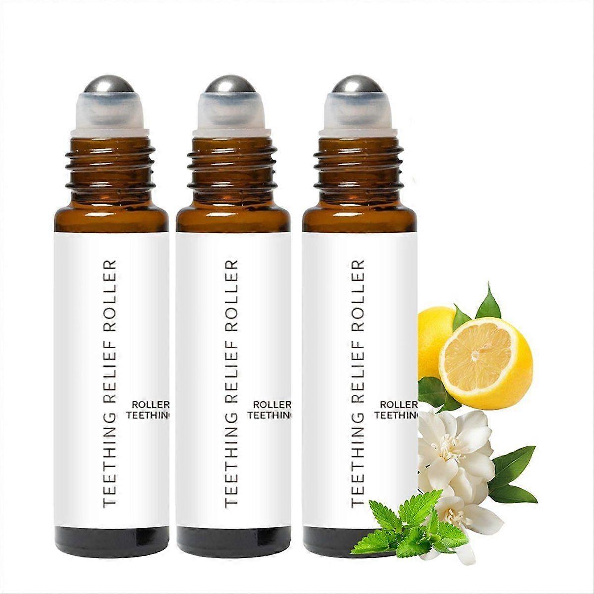 3Pack Teething Roller Baby Teething Oil Roller