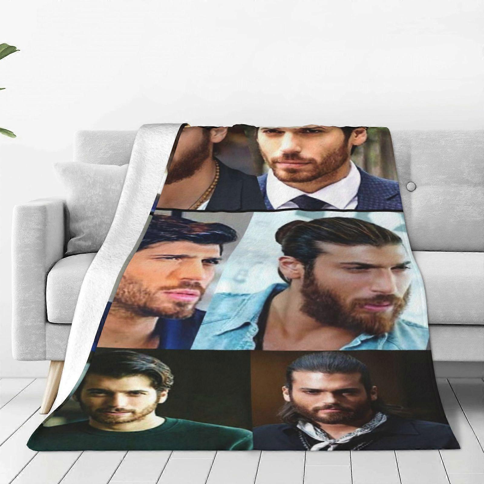 Can Yaman Fleece Throw Blanket, Ultra Soft Cozy Luxury Fuzzy Blanket For Couch Bed Sofa, Lightweight Warm Plush Blanketshufhf441