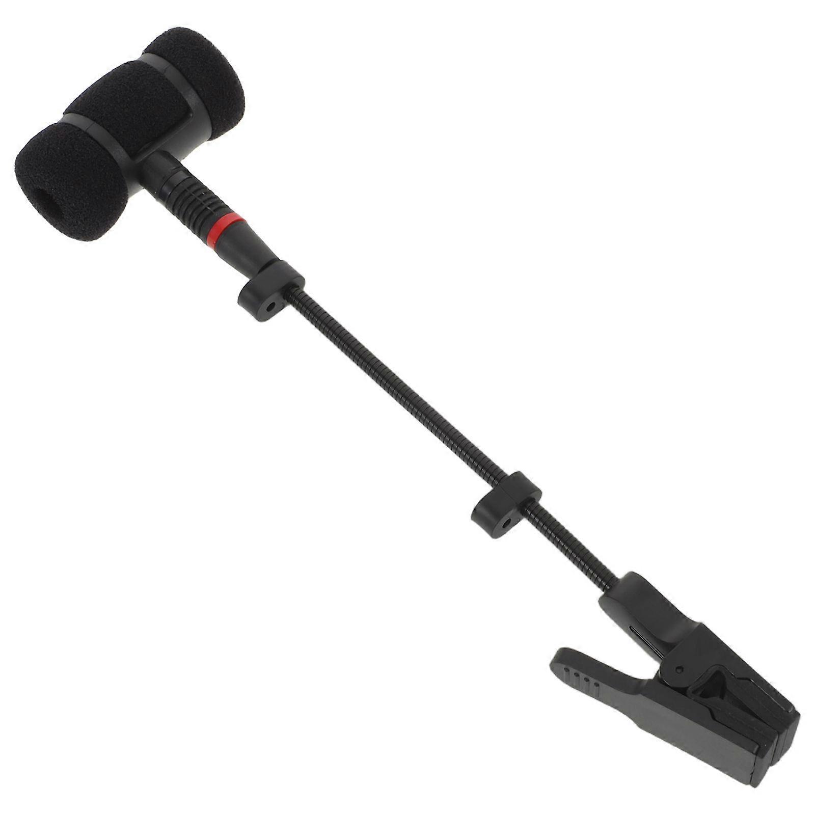 Saxophone Microphone Clip - Mic Holder Clamp Wireless Clip-On Instrument Mount - Performance Accessory For Brass And Woodwind