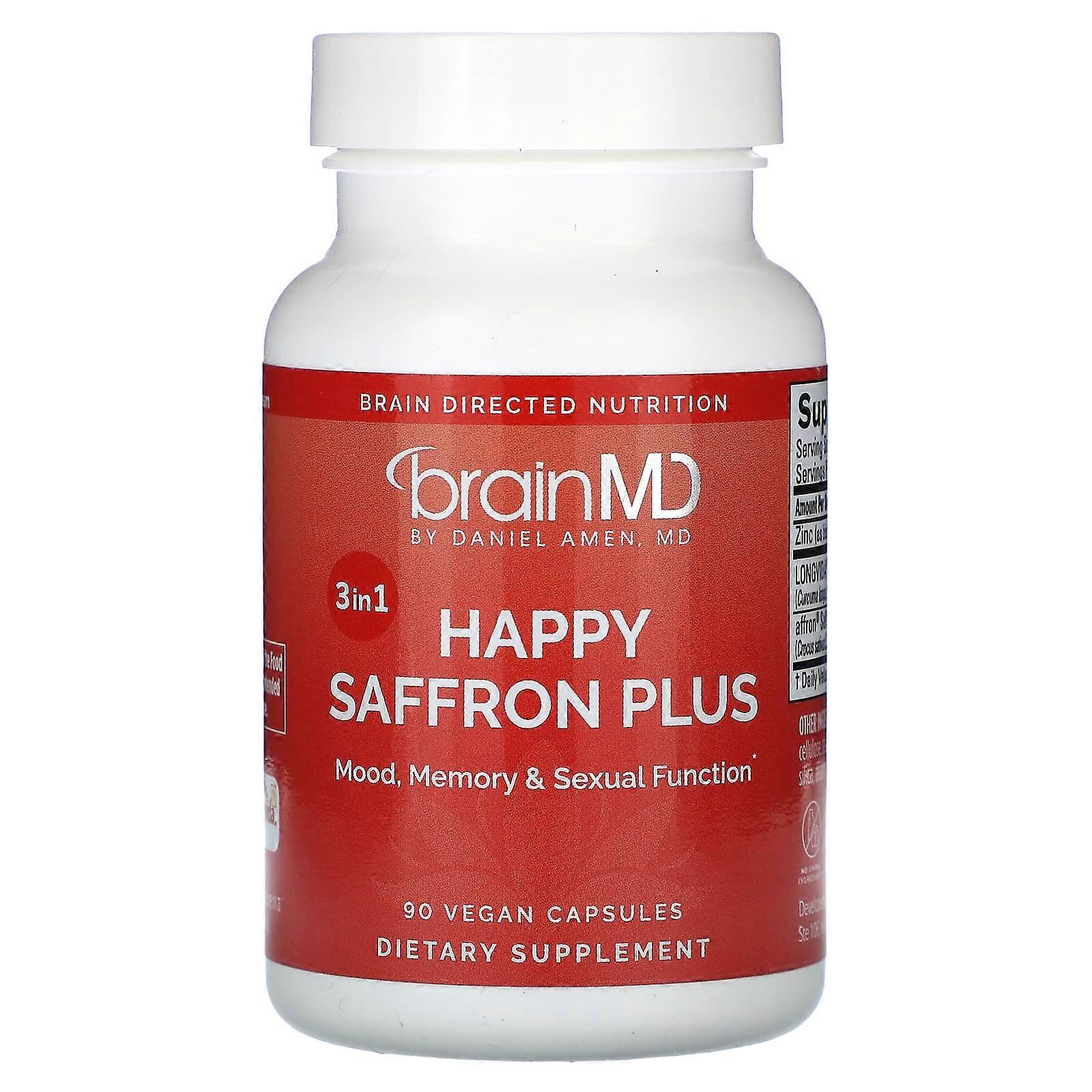 Happy Saffron Plus, 90 Vegan Capsules
