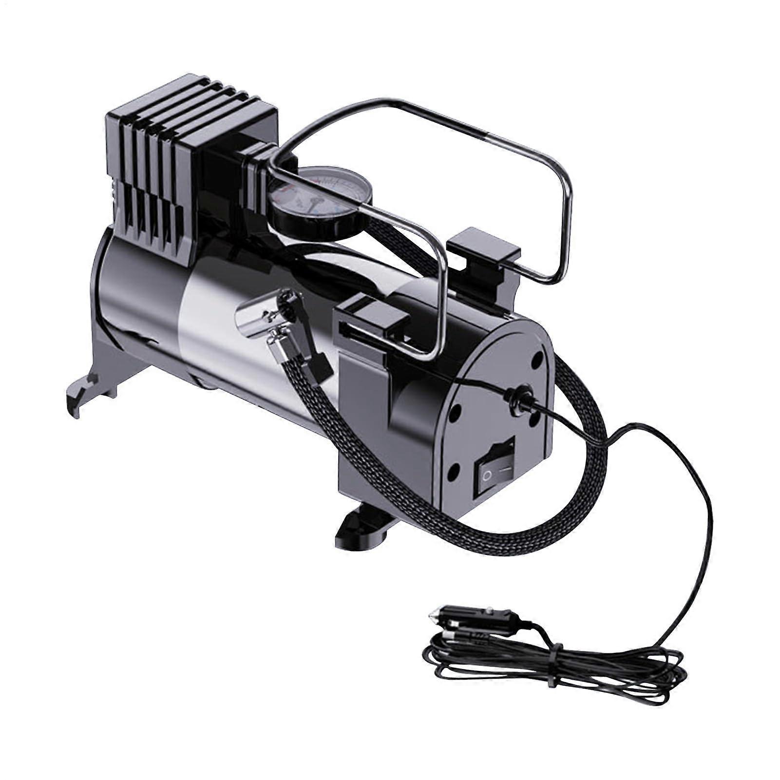 Electric Auto Air Pump Performance Tire Inflator With Multifunctional Nozzles Compact Portable Compressor For Cars