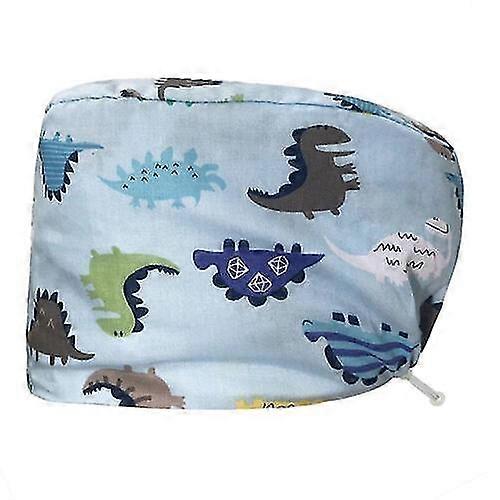 Adjustable Dino Printed Surgical Scrub Cap 25-26