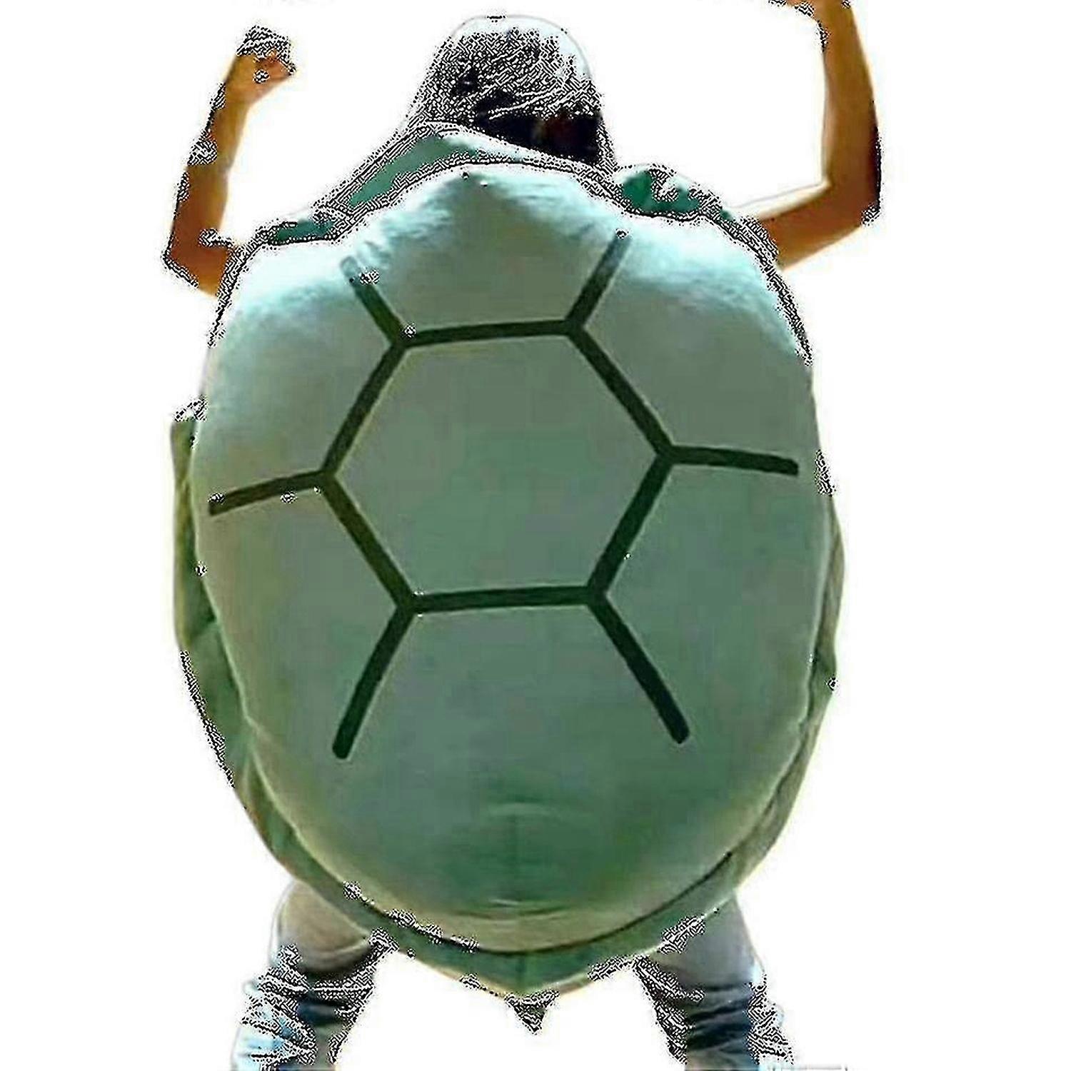 着用可能な亀の甲羅枕 大人用 巨大亀コスチューム 面白いドレスアップ 重みのある亀のぬいぐるみ 大きな亀の抱き枕