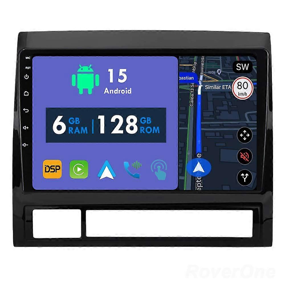Car Radio 6G+128G CarPlay GPS Navigation Head Unit for Toyota Tacoma 2 N200 Hilux 2005 - 2015 Android Auto Bluetooth Stereo Touch Screen