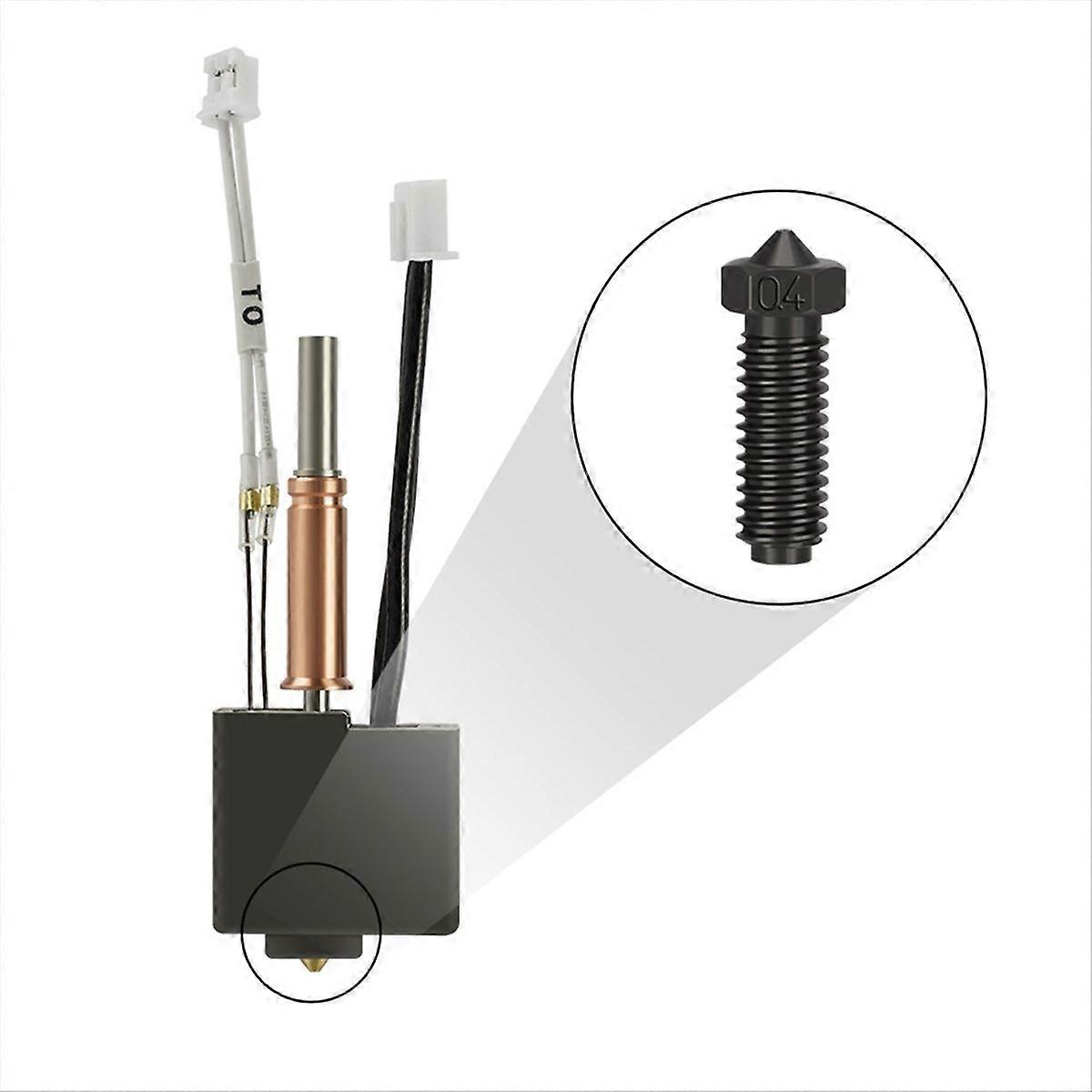 3DPrinter Hotend Kit für Anycubic Kobra3 mit 0,4mm Hartstahldüse