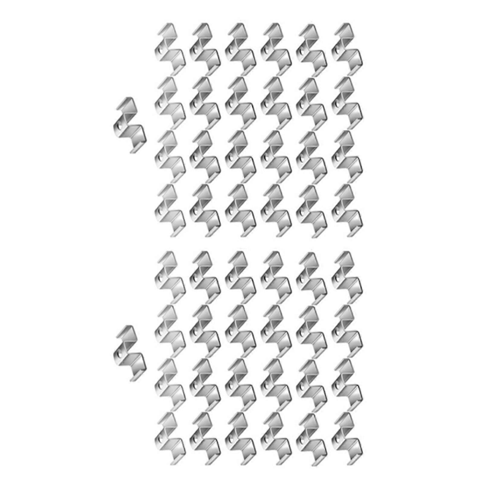 Structural Grating Anchoring Clamps Consistent 1/2 to 2 Foot Deliverer Shafts 25 otherwise 50 Divisions Multicolor