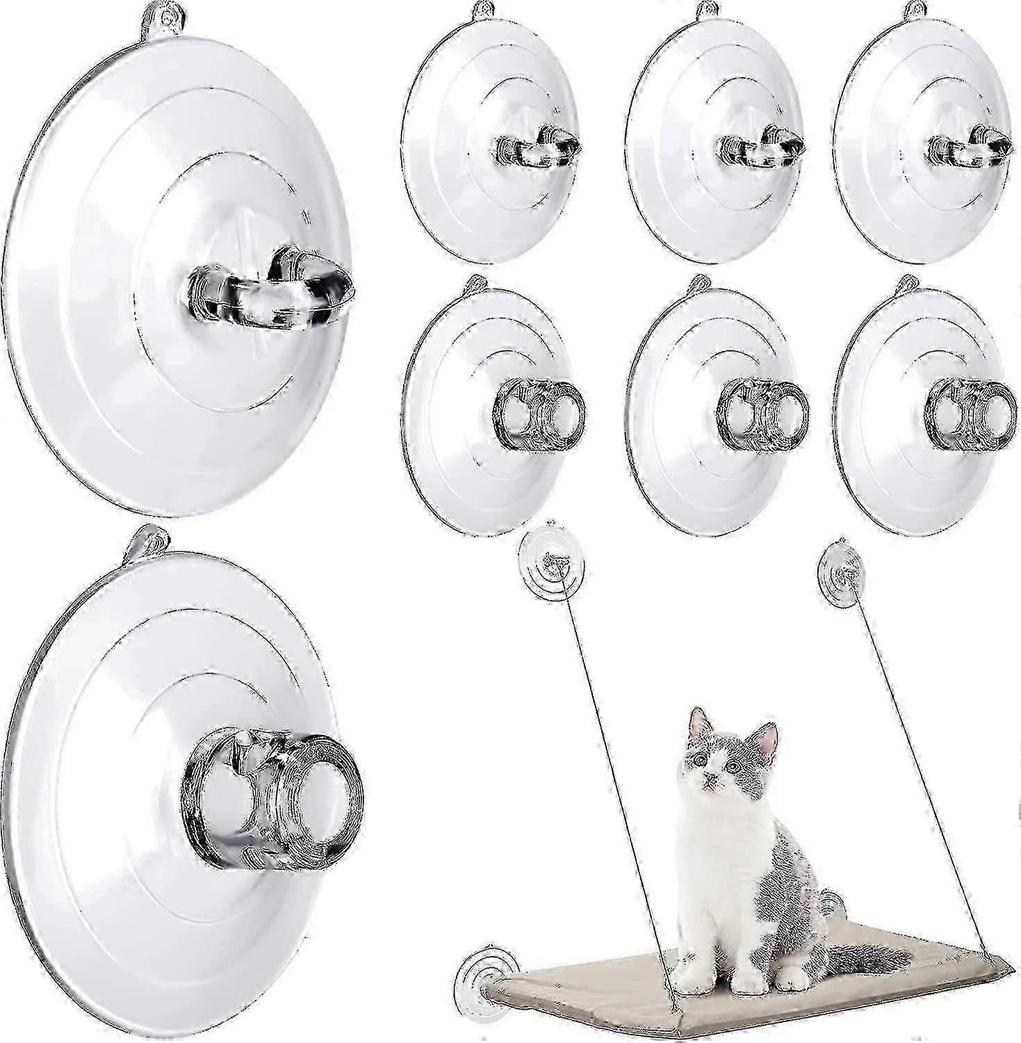8 Pcs Suction Cups Cat Window Perch Cat Window Hammock Replacement Suction Cup For Kitty Cat Window P