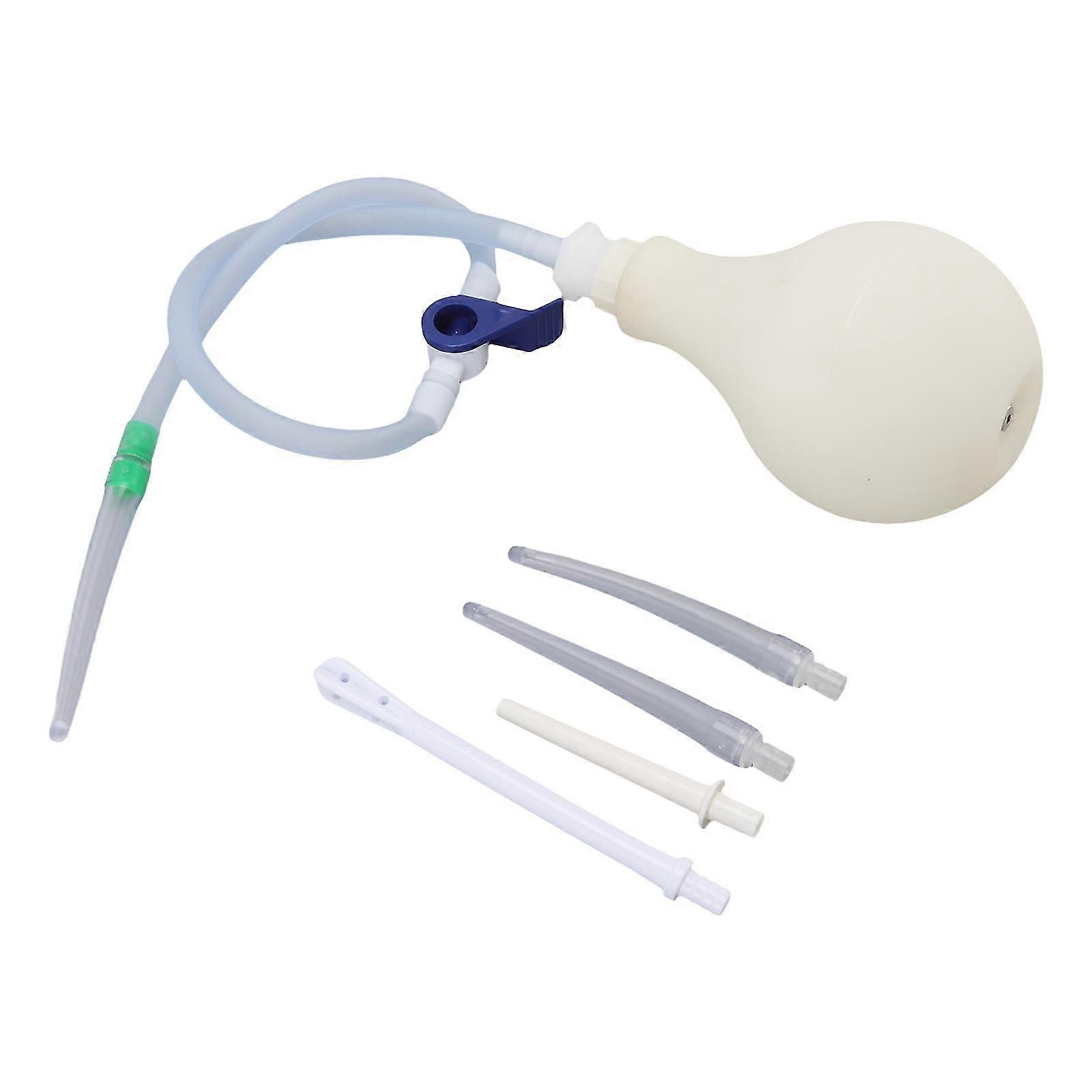 320ml Silicone Enema Bulb with Curved Tip for Gentle Anal & Vaginal Cleansing