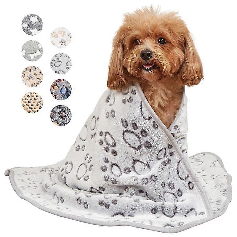 Plush and soft puppy and kitten blankets are suitable for dog cage beds, dog blankets, and pet blankets. They are suitable for medium-sized 
