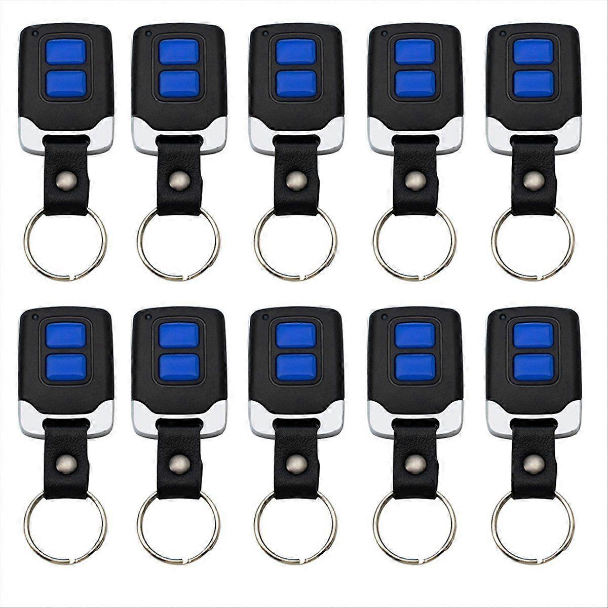 10pcs 433Mhz Garage Copy Remote Control 2 Keys Duplicator Door Commands Opener Electric Clone Fixed