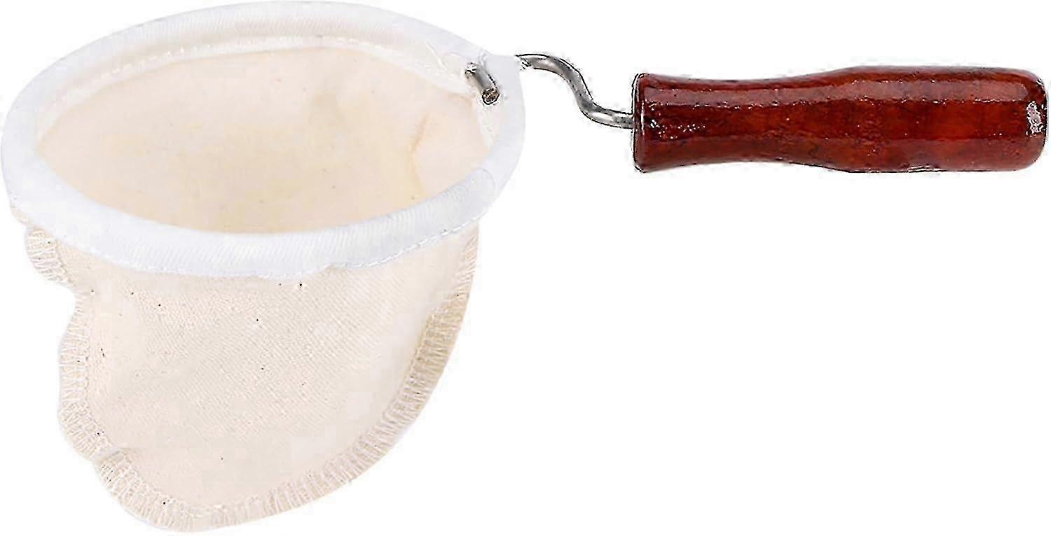 New Year's Coffee Filter: Large Flannel Filter with Wooden Handle for Percolators (Best Seller in 2023)