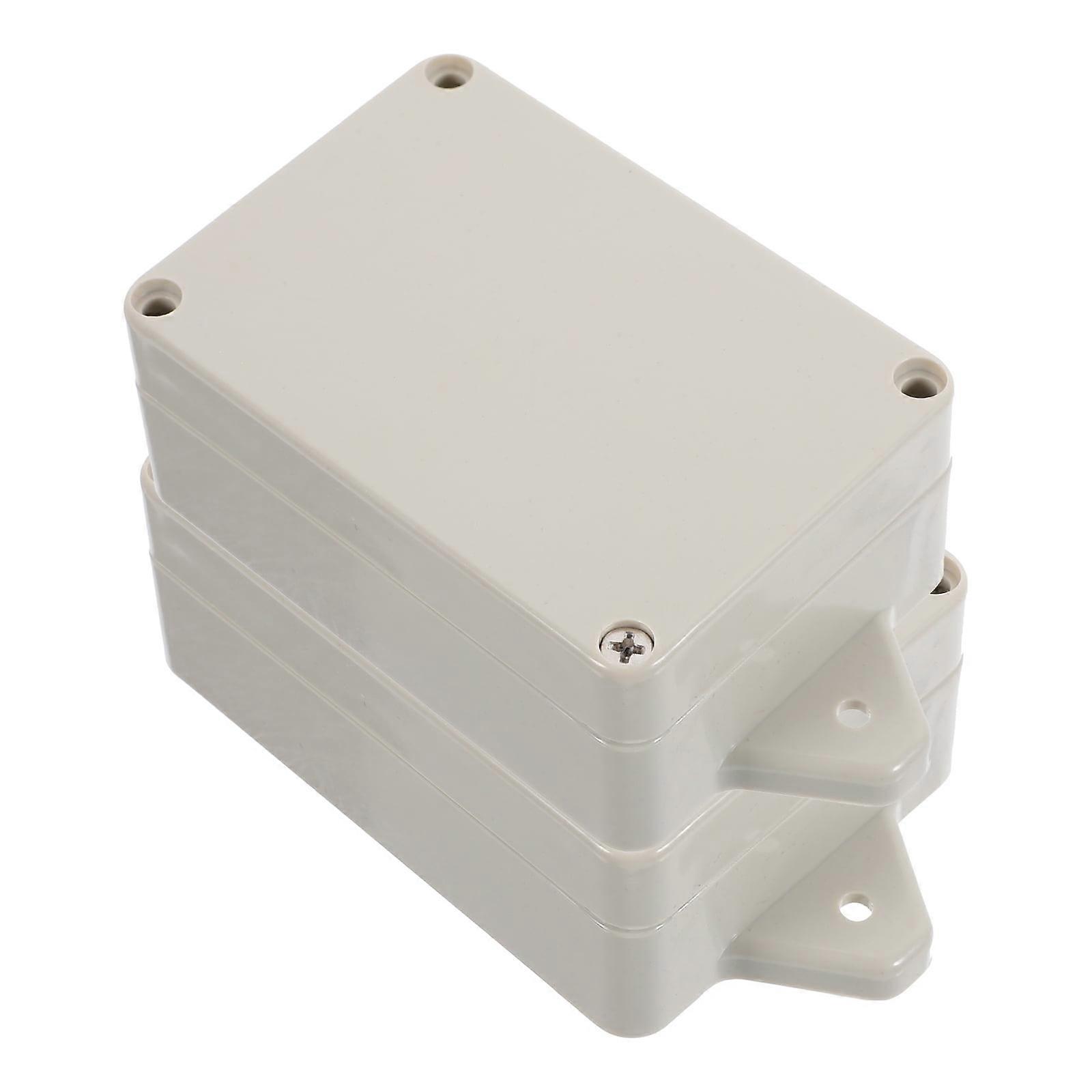2Pcs Electronic Enclosure Box Plastic Electronic Project Case Junction Case Plastic Junction Box
