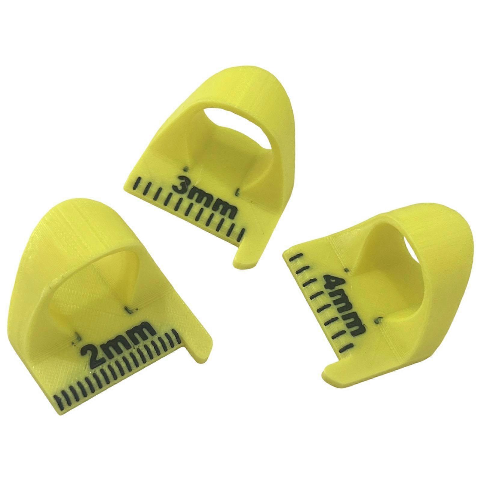 3Pcs Patchwork Sewing Aid Finger Quilting Ruler Patchwork Stitching Measuring Tool Sewing Auxiliary Tool 2MM 3MM 4MM