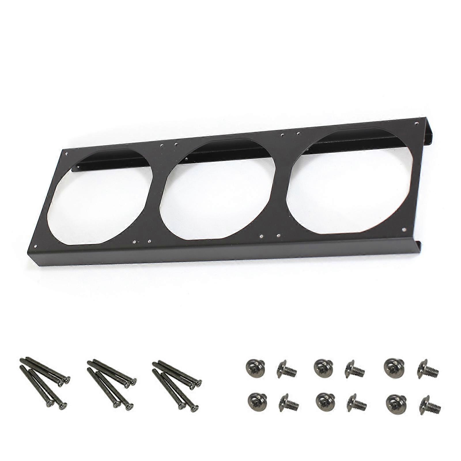 25mm Elevateds 12cm PC Fan Bracket Metal Construction Enhanceds Airflows For Computer Cooling Systems Multicolor