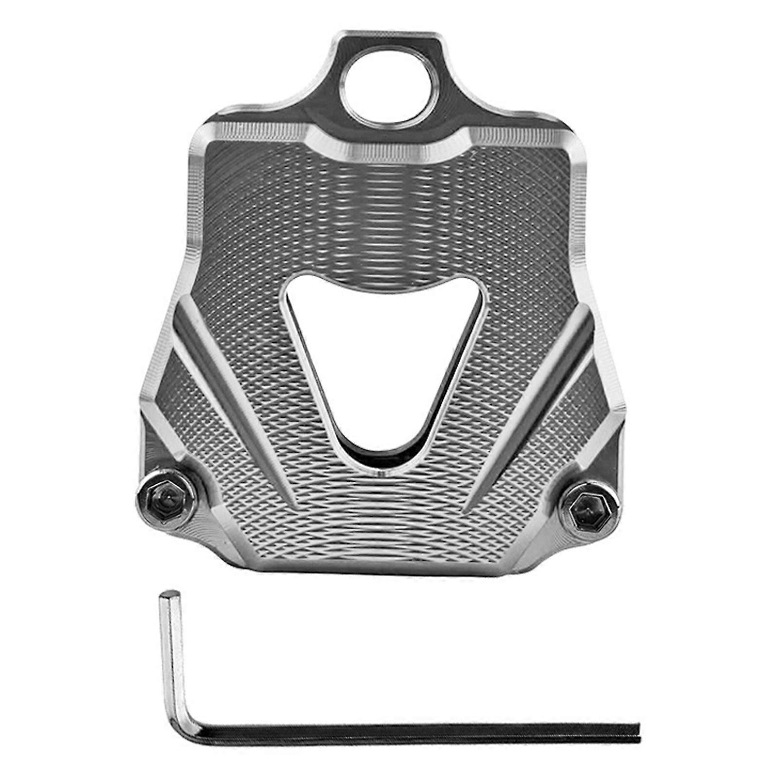 Strong Cycle Protector Hard Wearing Elastomer Housing Ergonomic Textured Face Simple Break On Installation  Silver