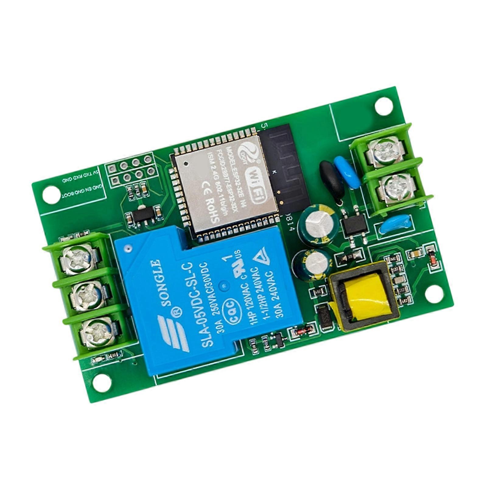 ESP32 Base Relays Control System 30A Capacity Strong Temperature Relays for Air Conditioners Water Heaters Multicolor