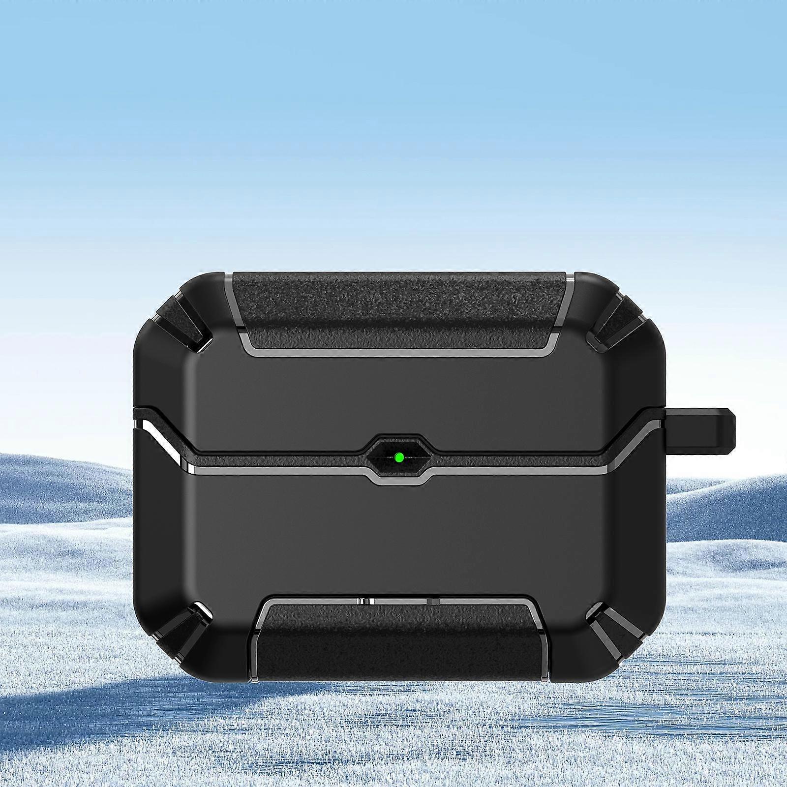 For AirPods Pro 2 Wireless Earphones Protective Case with Hook & Holder