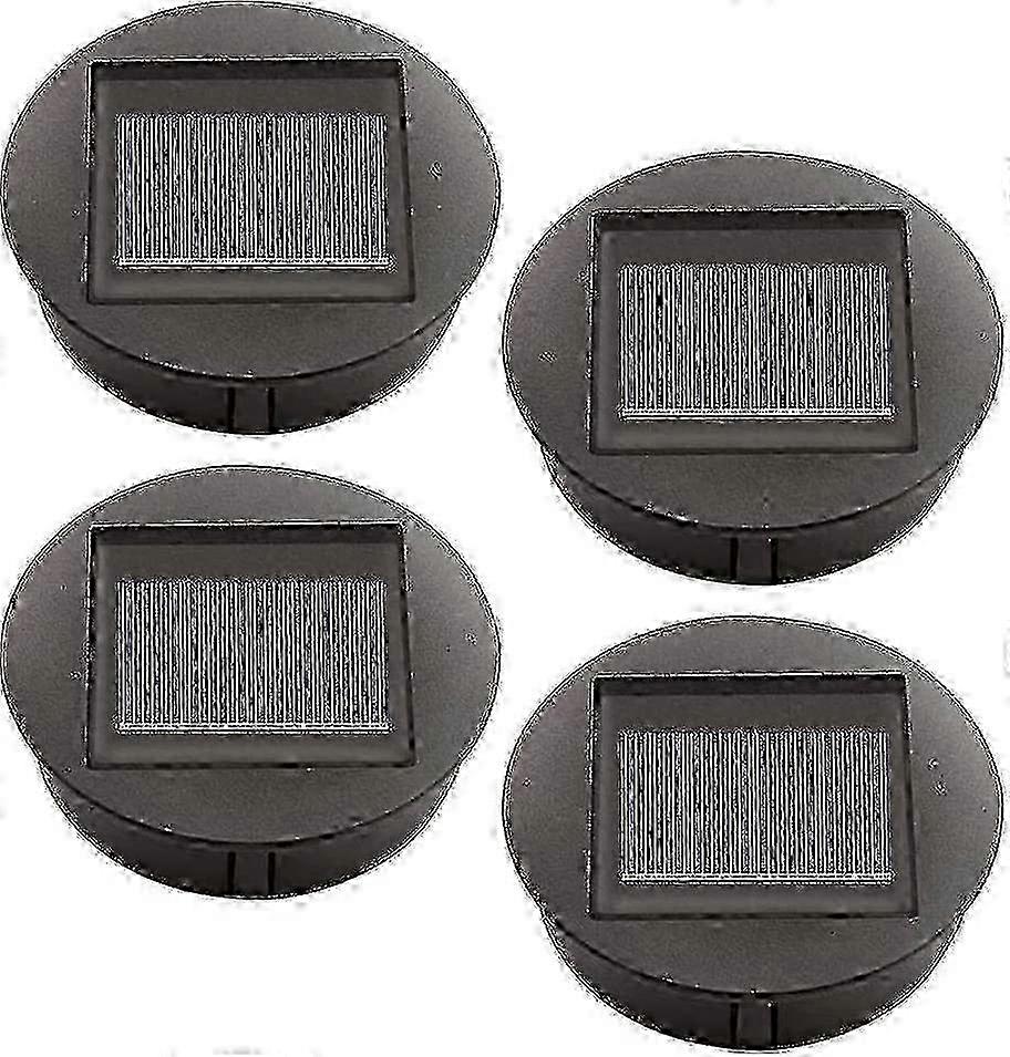 2024 4-delt sollysudskiftningssæt med LED-pærer, solcelletoplys og panellanternedæksler