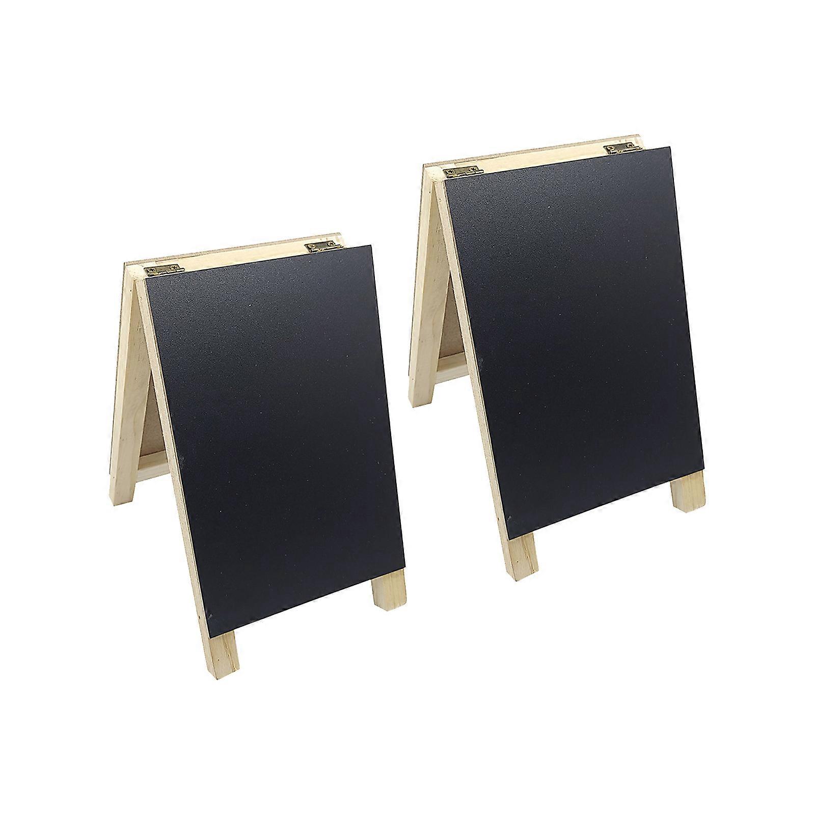 Multipurpose Folding Blackboards Natural Wood Design Mobile Chalkboards Suitable for Multiple Space Meetings Classrooms Multicolor
