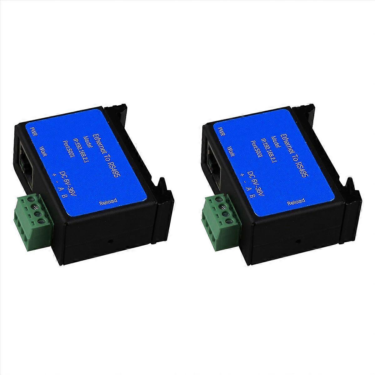 2X RS485 to Ethernet Serial Port Server Modbus IP 600bps-921600bps Industrial IoT Communication Serv