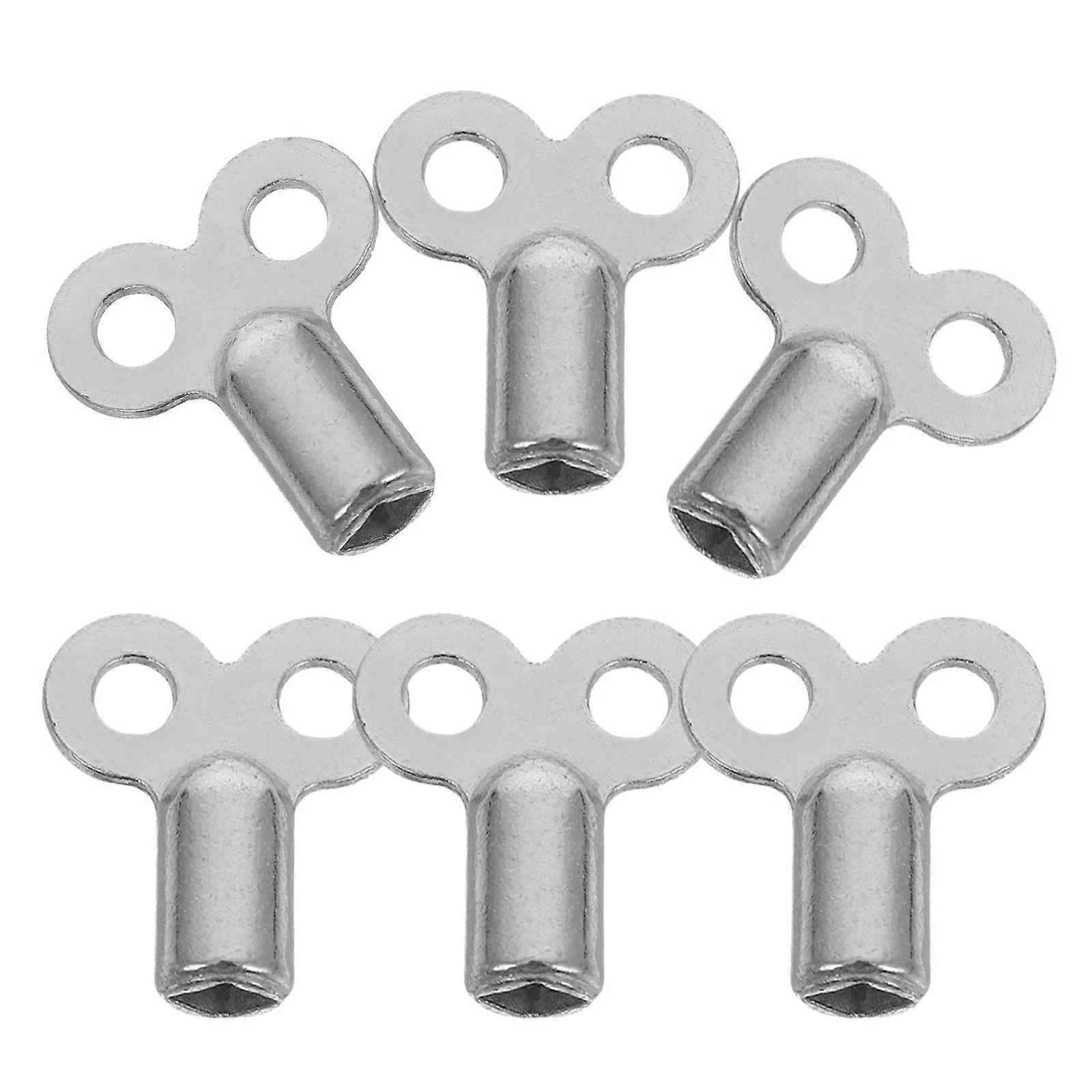 6pcs Radiator Keys Gas Keys Radiator Tail Keys Radiator Air Vent Keys for Bleeding