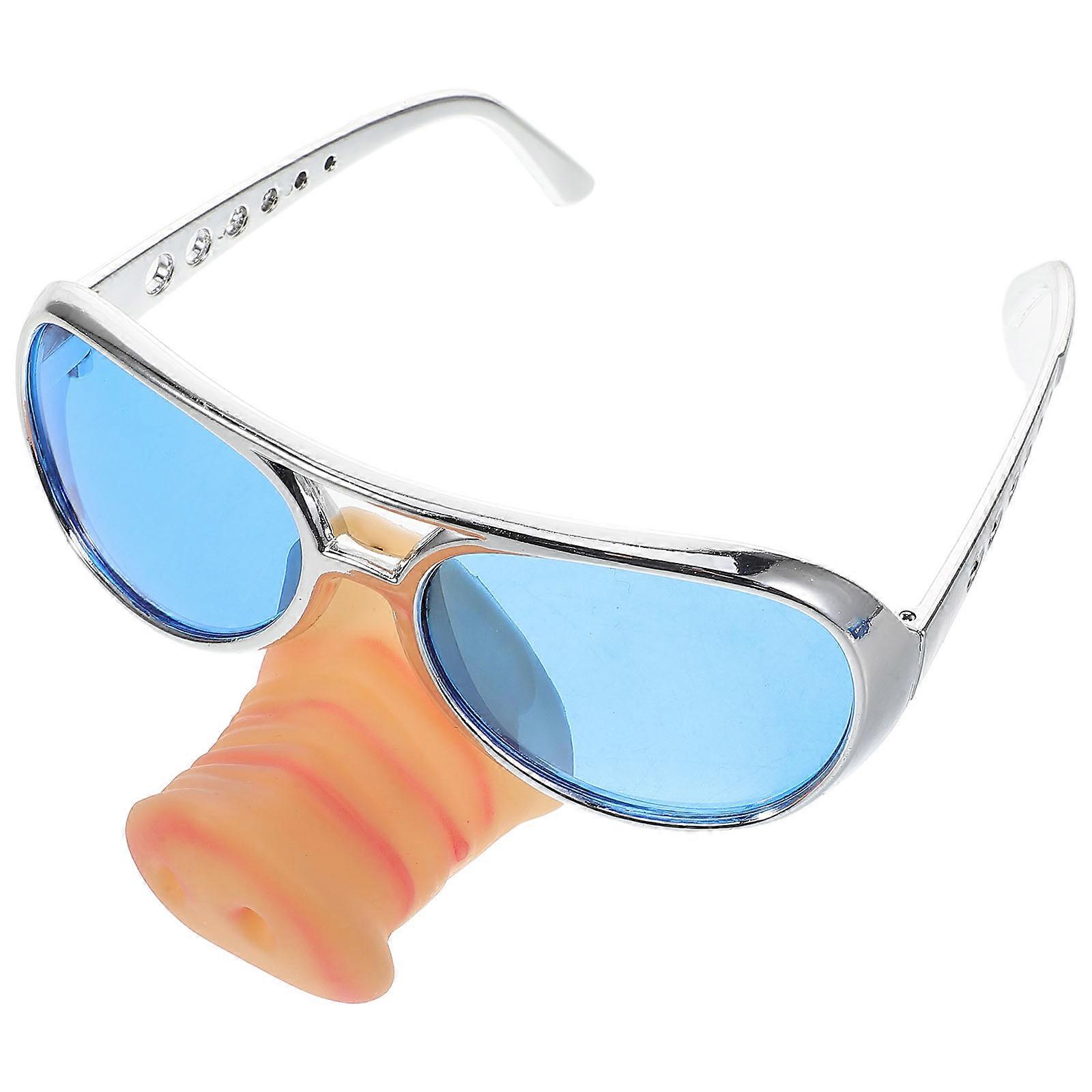 Funny Pig Nose Glasses Party Accessory for Halloween Events Multi Color Pc Frames 1Set