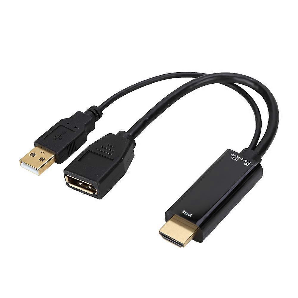4K 10MB/S Multifunction HD Display HDMI to DP Converter Adapter Cable