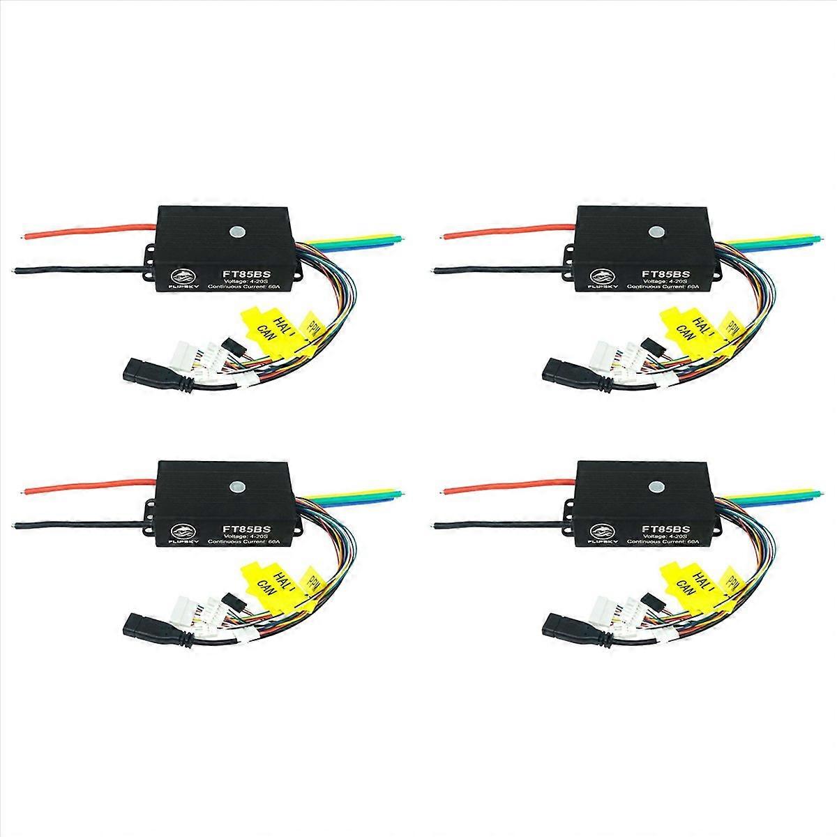 4X FT85BS Aluminum Base Plate ESC for Motor Speed Controller Electric Skateboard Robotic Arm / Scoot