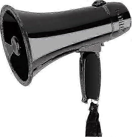 Portable Megaphone Bullhorn 20 Watt Power Megaphone Speaker Voice And Siren/alarm Modes With Volume Control And Strap