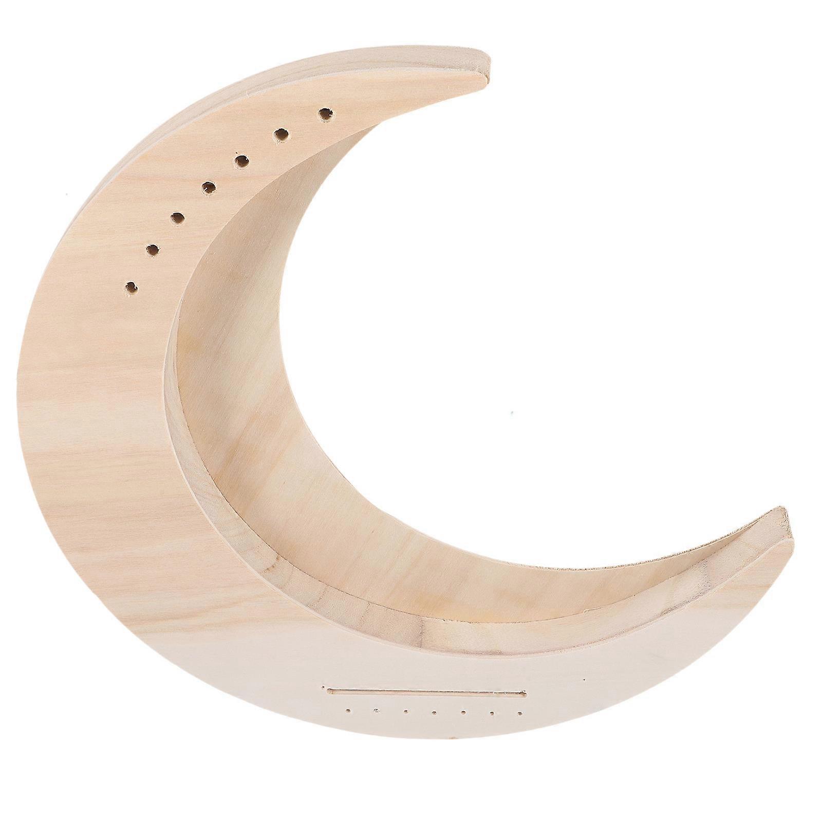 Moon Shape Wood Lyre Harp for Beginners 7 String Portable Instrument