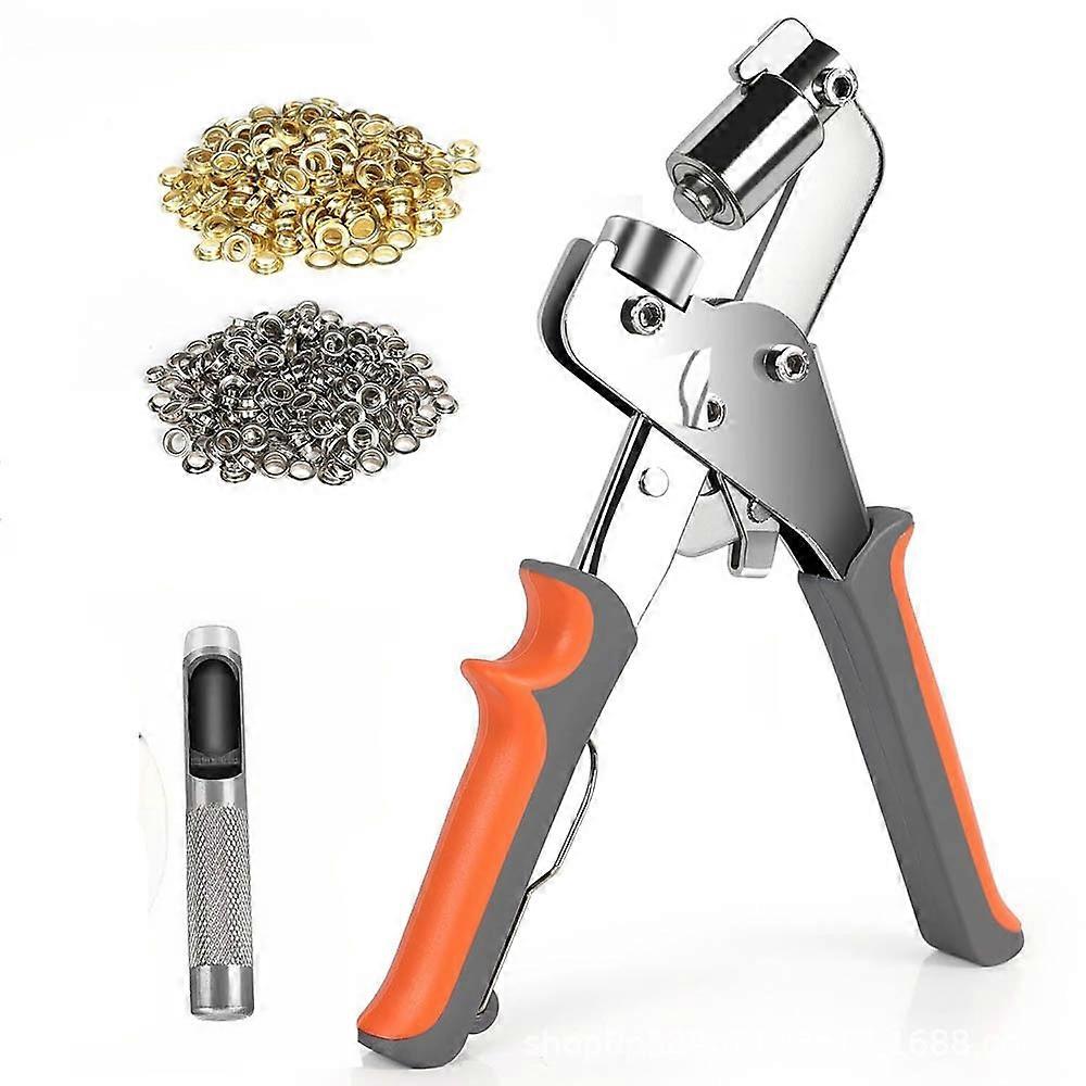 Portable Effortless Eyelet Pliers Hand Press Handheld Eyelet Setter Manual Strength Saving Manual Puncher for Tarpaulins Fabrics