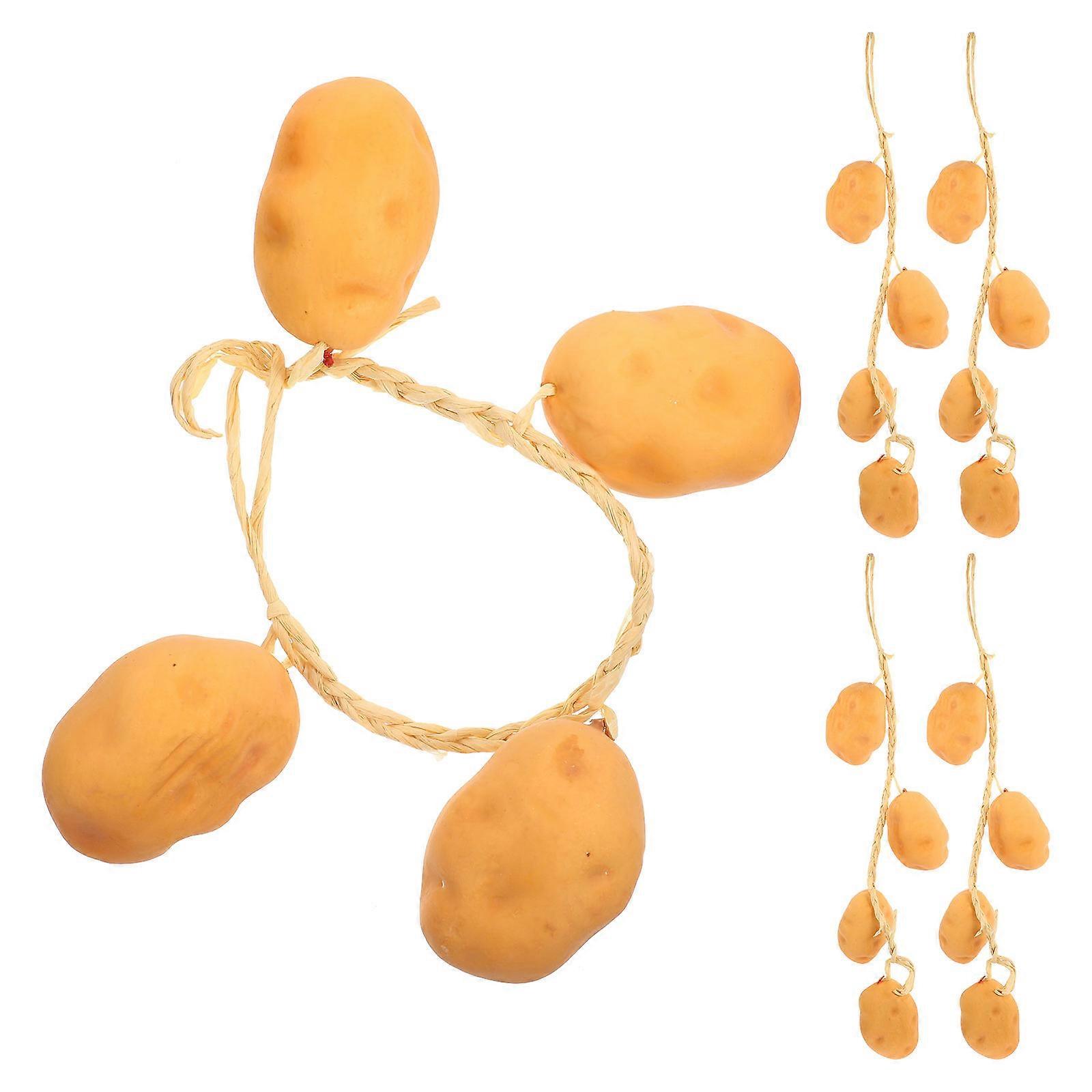 Potato Hanging Prop Artificial Potato Hanging Strings for 15 Strings
