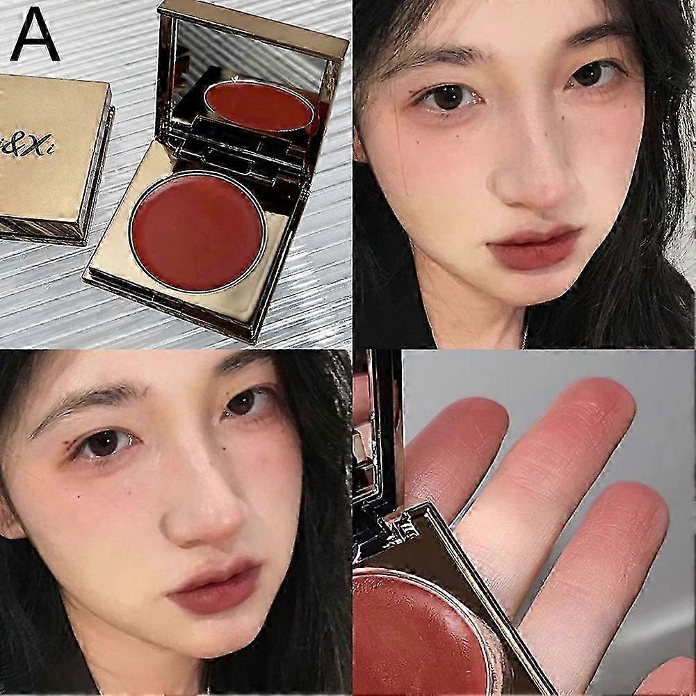 01# Oil painting (A) $DIXI single color blush cream lip and cheek dual-use blush cream matte matte color pseudo-bare face niche blush lipstick cream
