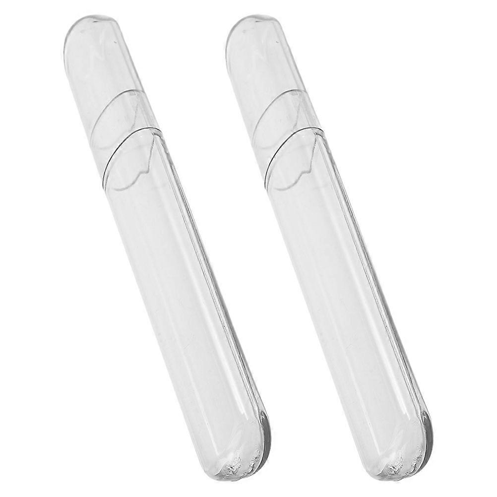 Tweezer Holder for Eyelash Extensions Circular Plastic Organizer Case for 2Pcs