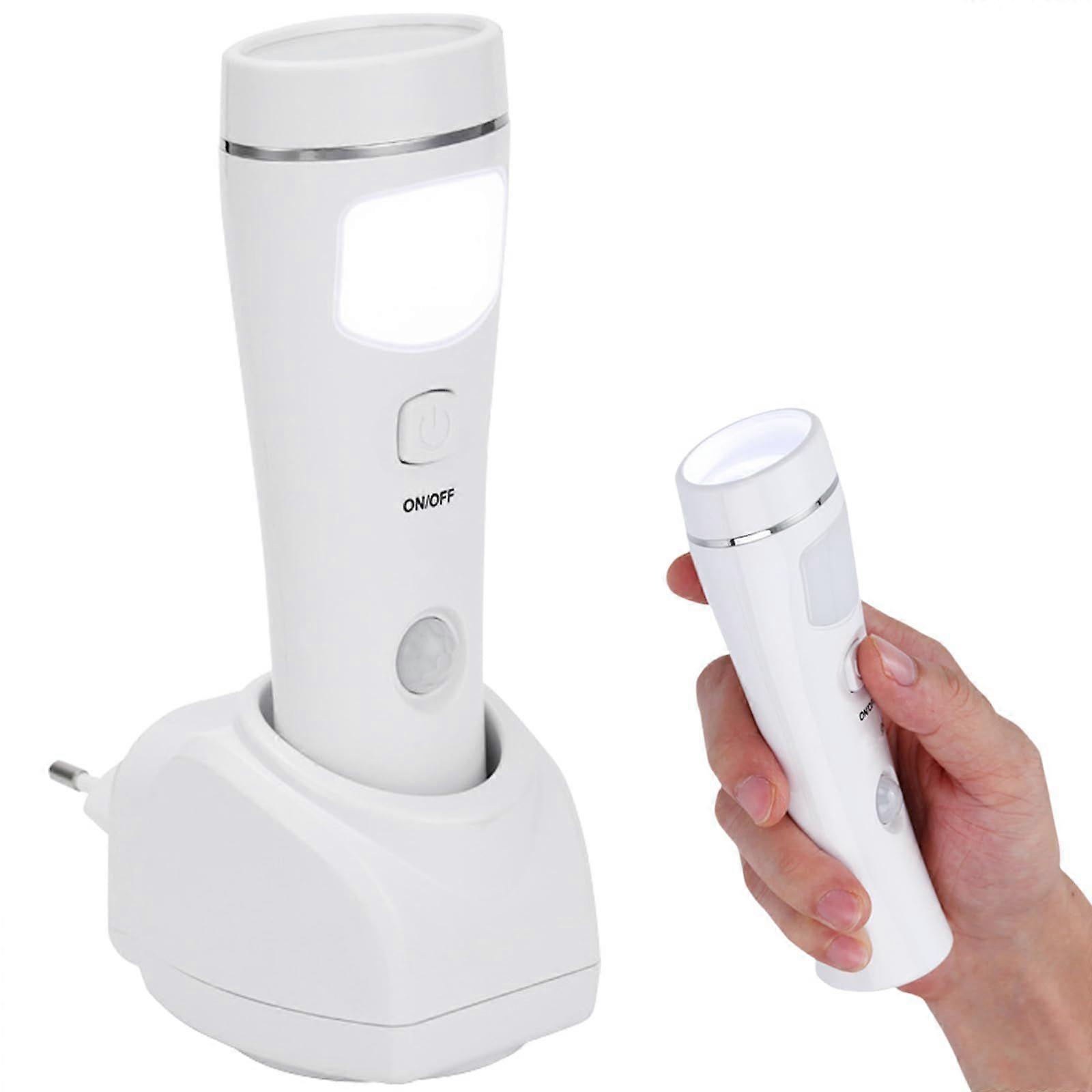 Night Light Flashlight: Plug-in LED Induction Flashlight, Rechargeable Sensor Wall Mounted Emergency Flashlight