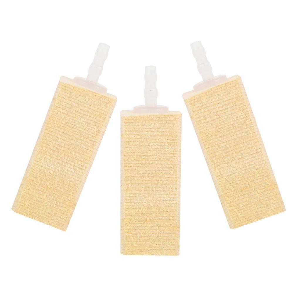 Aquarium Air Stone Wooden Bubble Diffuser Tool for Oxygen Supply 3Pcs