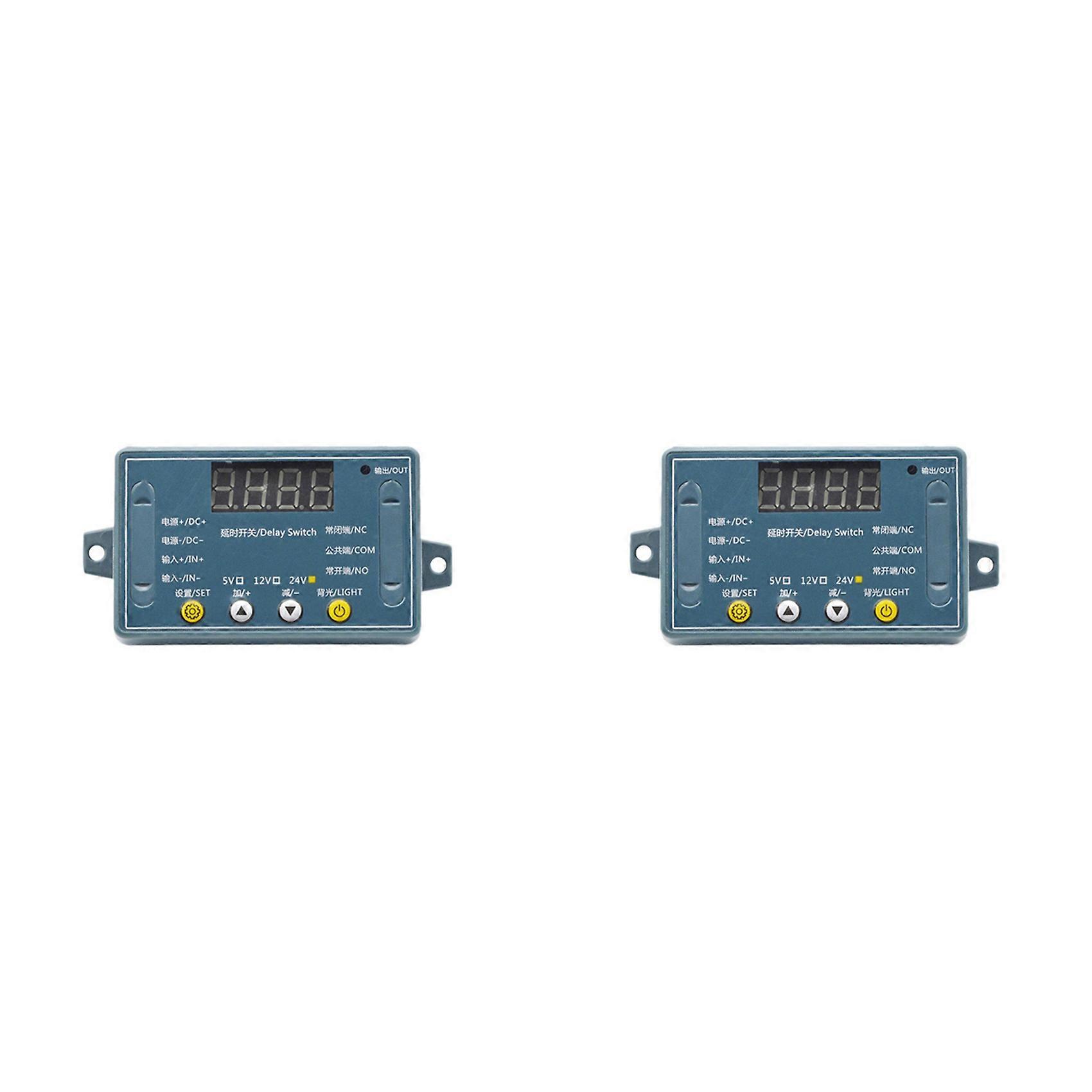 2X DC 24V 10A Adjustable Time Delay Relay Module 32 Modes LED Digital Timming Trigger Timer Control Switch Pulse Cycle