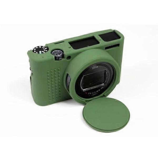 Soft Silicone Case for compatible with Sony Cyber-Shot RX100 VII / RX100 M7 Green