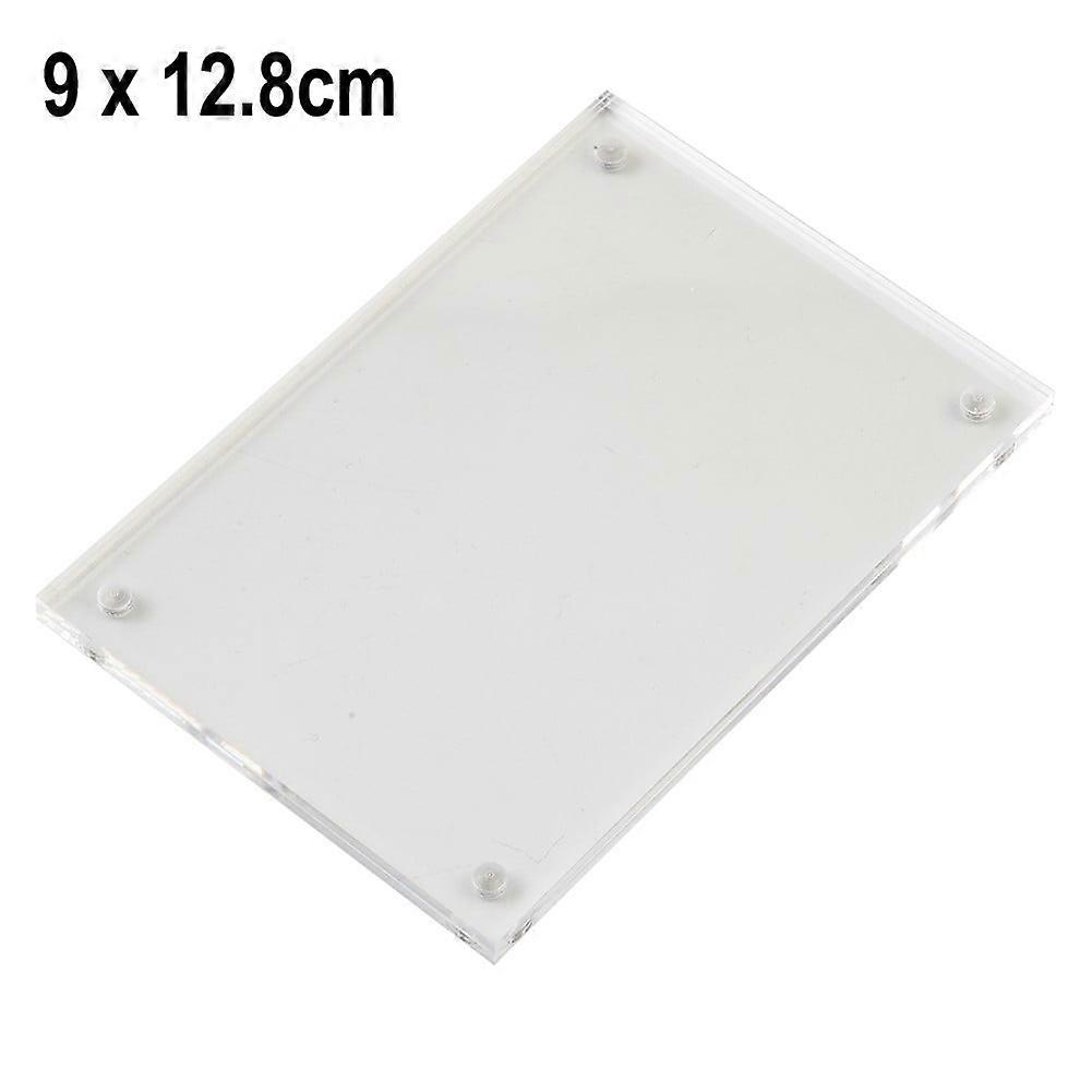 Acrylic Photo Frames, Double Sided Magnetic Picture Frame, Desktop Frameless Postcard Display