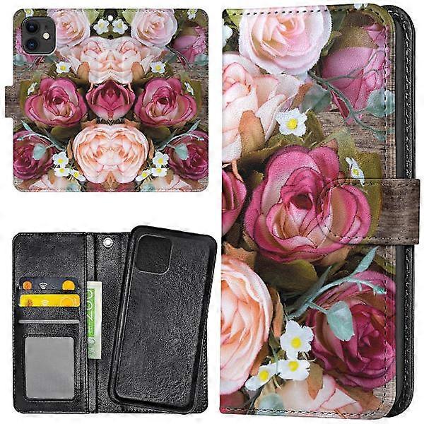 Compatible with iPhone 11 - Wallet Case/Case Flowers