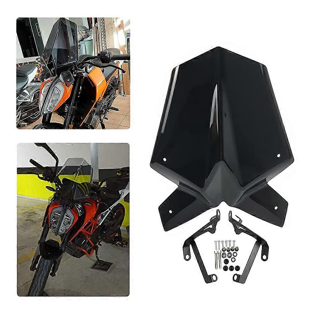 Windshield Dark Smoke for KTM Duke 125 390 20172021 Aerodynamic Wind Deflection Design