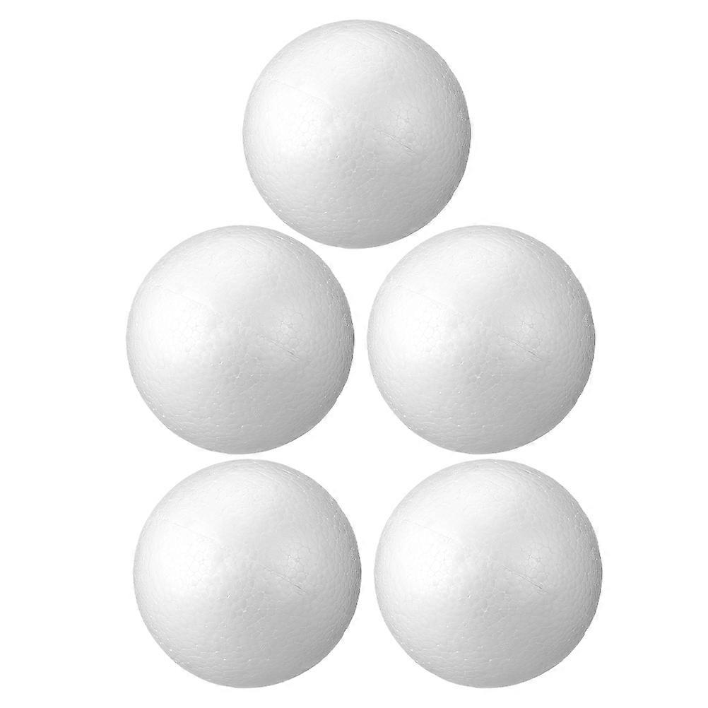 Wedding Decoration Foam Balls Polystyrene Craft White 5Pcs Smooth