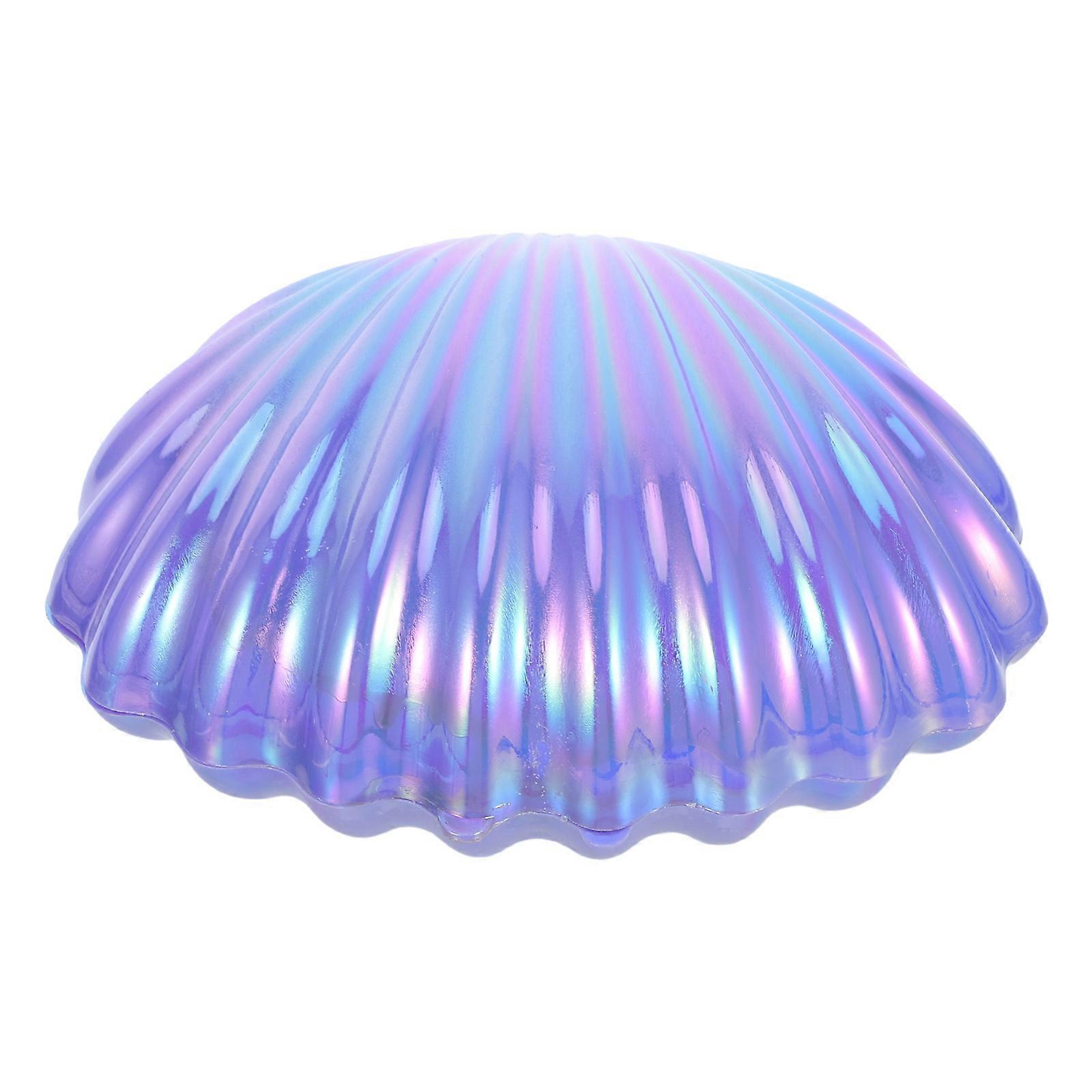 Seashell Candy Box for Storage Use Purple Plastic Wedding Accessory